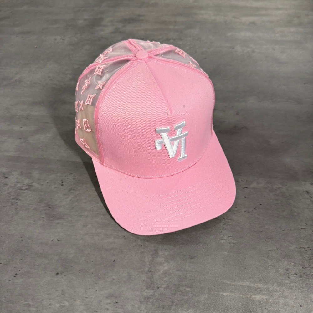 Kill The Hype Los Angeles Dodgers Snapback Hat KTHLA Pink Upside Down Monogram